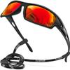 AWGSEE Polarized Sports Sunglasses for Men 100% UV Protection Wrap Around Unbreakable Sun Glasses for Fishing Driving view 1