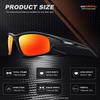 AWGSEE Polarized Sports Sunglasses for Men 100% UV Protection Wrap Around Unbreakable Sun Glasses for Fishing Driving view 4