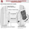 Amberide Taurus G3C/G2C/G2S/PT111 G2/PT140 IWB Holster,Tough KydexBoltaron Inside Waistband Holster for Taurus 9mm/.40 Pistols, Defined Retention Click,030Cant Adjustment,Optics-Ready Compatible view 4