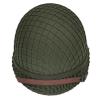 WXKHV WWII US Army M1 Military Helmet Replica for WW2 Gear Uniform - Includes Net Cover, Chin Strap, Cat Eye Belt, and DIY Painting view 2