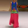 TAIZIYEAH Haiti Flag Long Dress for Women Summer Top XL view 2