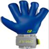 Reusch Attrakt Gold X Evolution Cut Goalkeeper Gloves, Gray/Blue/Yellow, Size 8 view 3