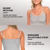 ACTIVE UNIFORMS Women's Soft and Breathable Cotton Stretch Camisole with Adjustable Strap Tank Top (Grey, Medium) view 3