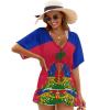 Haiti Flag Cover Ups for Women Summer Top S view 1