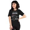 1969 Camaro Z28 302 Muscle Car Collector Outline Art Short-Sleeve T-Shirt Black view 3
