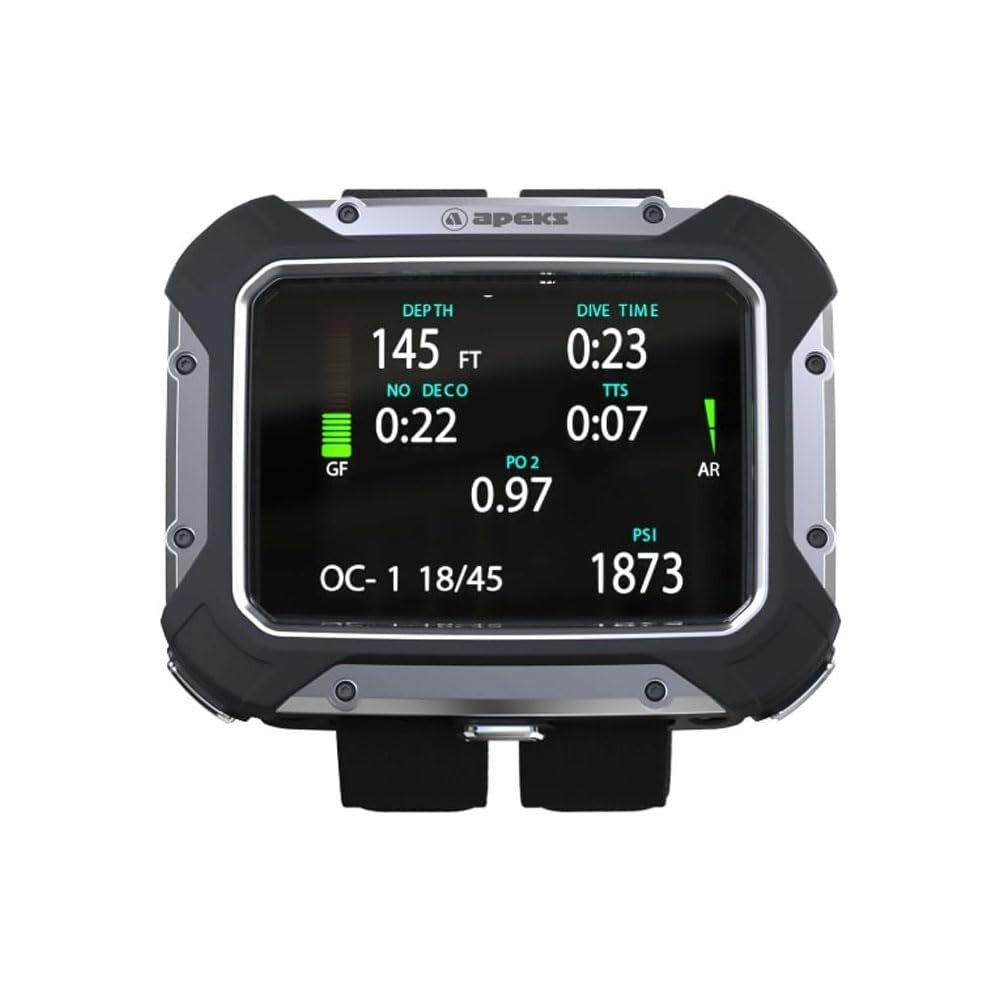 Apeks DSX Dive Computer w/ O2 Analyzer Black
