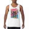 Dean Russo Cosmic Trash Panda Tank Top Funny Weird Hippie Men's Top White Small view 2