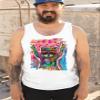 Dean Russo Cosmic Trash Panda Tank Top Funny Weird Hippie Men's Top White Small view 3