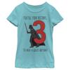 Star Wars Fulfill Birthday Girls Short Sleeve Tee Shirt, Tahiti Blue, Large view 1