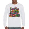 Dean Russo Peace Love Music Long Sleeve T-Shirt Guitar Happy Good Vibe White Small view 2