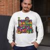 Dean Russo Peace Love Music Long Sleeve T-Shirt Guitar Happy Good Vibe White Small view 3
