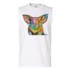 Dean Russo Funny Cute Pig Muscle Shirt Farm Piglet Lover Barn Men's White Small view 4