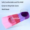 Foyinbet Kids Swim Fins,Short fin Swim Training Flippers for Lap Swimming Snorkelling for Child Girls Boys Teens XS view 4