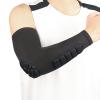 Maois 2 Pack Padded Arm Sleeves, Youth Adult Basketball Shooter Sleeves with Crashproof EVA Pads, Elbow Forearm Compression Protection for Baseball Football Volleyball Cycling, Black view 1