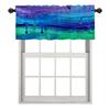 BaoNews Colorful Abstract Oil Kitchen Valances for Windows,Pink Marble Brush Blackout Valances Curtains Multilayer Polyester Drapes for Kitchen Bedroom 1 Pack 52X18 Inches view 1