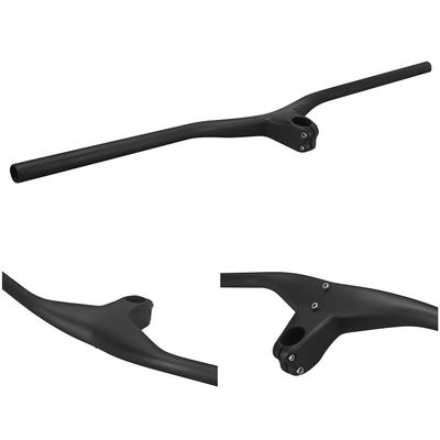 700mm bike handlebars MTB carbon fiber handlebars integrated stem handlebar 28.6 Back Angle 5 degree mountain bike handlebars 80mm carbon fiber