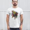 Dean Russo Pit Bull T-Shirt Dog Paw Some Angels Have Fur Men's Tee Ash Gray XX-Large view 4