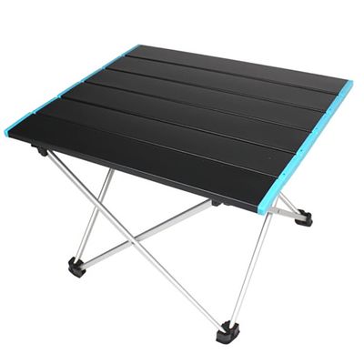 420 Folding Camping Table, Camping Lightweight Table Aluminum Side Mini Outdoor 13.7x16.1x11.8in