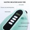 LEDONNE SUP Pump for Paddle Board Portable Electric Pump SUP with Digital LCD and Power Switch Button Can Adjust The Inflation Pressure Max Pressure 17.4PSI, 130W, 12V DC Comes with Car Plug, Green view 3