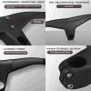 760 mm mtb riser carbon mountain bike handlebars riser bar integrated stem 1-1/8" Stem Angle -17 Degree 90mm Ultra-light integrated handlebar view 4