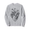 Floral Heart Nurse Cardiac Doctor Health Medical Assistant Sweatshirt view 1