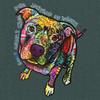 Dean Russo Pit Bull T-Shirt Dog Paw Some Angels Have Fur Men's Tee Charcoal XX-Large view 3