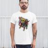 Dean Russo Pit Bull T-Shirt Dog Paw Some Angels Have Fur Men's Tee White Small view 4