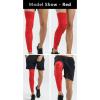 Padded Knee Compression Sleeves Long Leg Sleeve Calf Protection for Basketball, Football, Volleyball, Soccer Knee Pads Shin Brace Soft Protective Gear Calf Support for Youth Adult, 1 Pair view 2