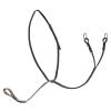 Equinavia Saga Adjustable Leather Running Martingale with Stainless Steel Hardware - Chocolate Brown - Horse view 1