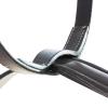 Equinavia Saga Adjustable Leather Running Martingale with Stainless Steel Hardware - Chocolate Brown - Horse view 2