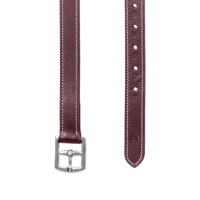 Equinavia Valkyrie Covered Stirrup Leathers with Stainless Steel Buckles - Oakbark Brown - 48 in