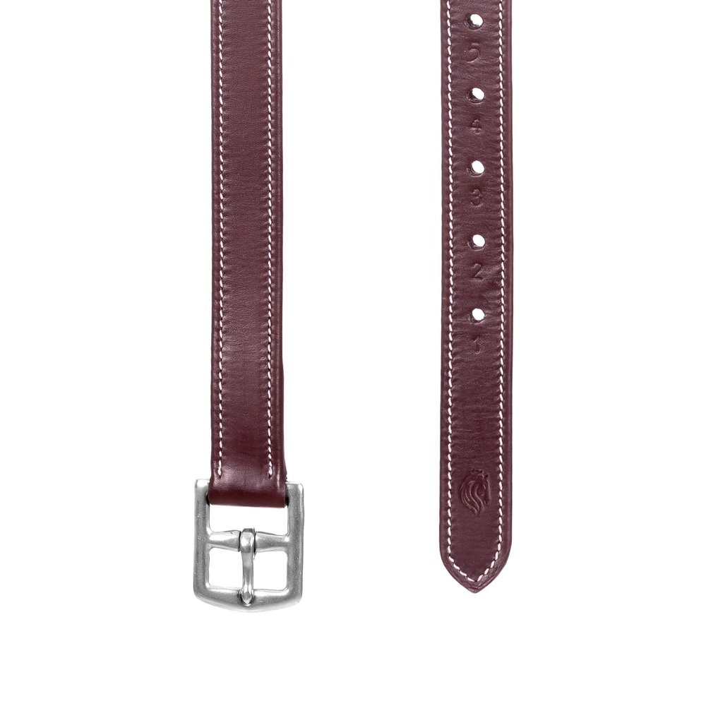 Equinavia Valkyrie Covered Stirrup Leathers with Stainless Steel Buckles - Oakbark Brown - 48 in