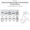 Equinavia Saga Dressage Padded Crank Noseband Bridle with Flash and Reins - Black - Cob view 2