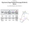 Equinavia Saga Padded Cavesson Dressage Bridle with Reins and Removable Flash - Black - Horse view 2