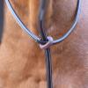 Equinavia Saga Adjustable Leather Standing Martingale with Stainless Steel Hardware (Stopper Not Included) - Chocolate Brown - Cob view 4
