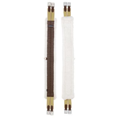 Equinavia Saga All Purpose Everyday Fleece Girth for Horses - Brown - 50 in