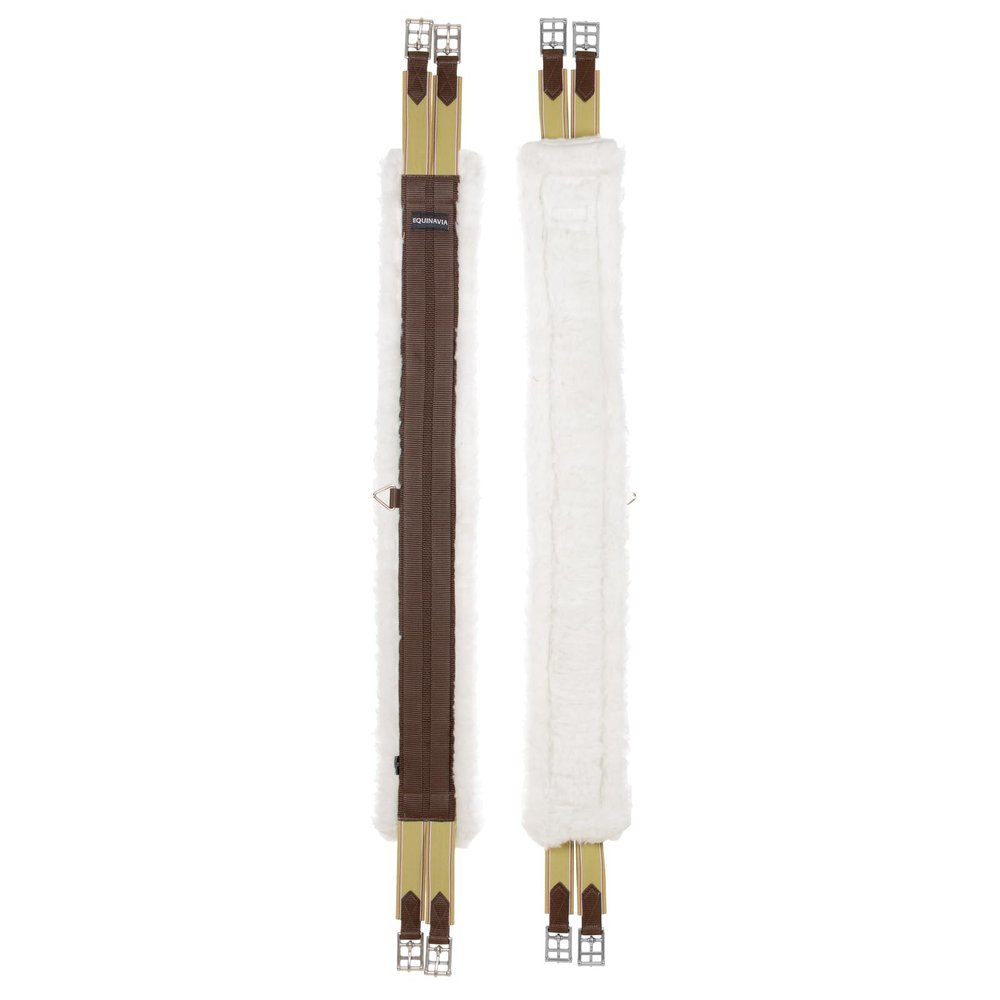 Equinavia Saga All Purpose Everyday Fleece Girth for Horses - Brown - 50 in
