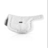 Equinavia Eidsvoll Close Contact English Saddle Pad | Horse Saddle Pad with Shock Absorbing Fleece Top | Hook & Loop Billet Straps, Secure Fit | Breathable for All Riding Styles - White - S view 1