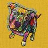 Dean Russo Pit Bull T-Shirt Dog Paw Some Angels Have Fur Men's Tee Yellow XX-Large view 3