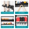 XCSOURCE Pool Stick Holder - 2-IN-1 Pool Cue & Ping Pong Paddle Rack, Solid Pine Wood Wall Mount for Billiards and Table Tennis Accessories, Man Cave, Game Room view 4