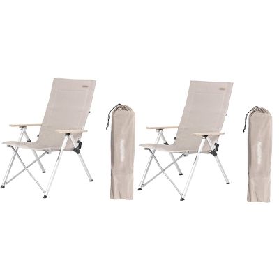 YJYLYHY 2PS Outdoor Portable Folding Chair,Camping Chair, Beach Chair,Fishing Chair,Travel Chair,Director Chair,Sketch Chair 96x67x42cm (Color : Beige)
