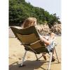 YJYLYHY 2PS Outdoor Portable Folding Chair,Camping Chair, Beach Chair,Fishing Chair,Travel Chair,Director Chair,Sketch Chair 96x67x42cm (Color : Beige) view 2