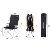 YJYLYHY 2PS Outdoor Portable Folding Chair,Camping Chair, Beach Chair,Fishing Chair,Travel Chair,Director Chair,Sketch Chair 96x67x42cm (Color : Beige) view 3