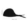 UPKOCH Adjustable Black Chef Hat Headscarf Breathable Cotton Kitchen Cap for Men and Women Cooking Bandana for Restaurant BBQ and Catering Use 11.8 X 7.9 X 4.7 Inches view 2