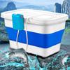 DYK&NX Rechargeable Fish Bucket, Foldable Live Fishbox, Air Pump Fishing Bucket, Multi-Functional Live Fish Bait Bucket, Outdoor Camping Fishing Bag and Fish Protection view 1