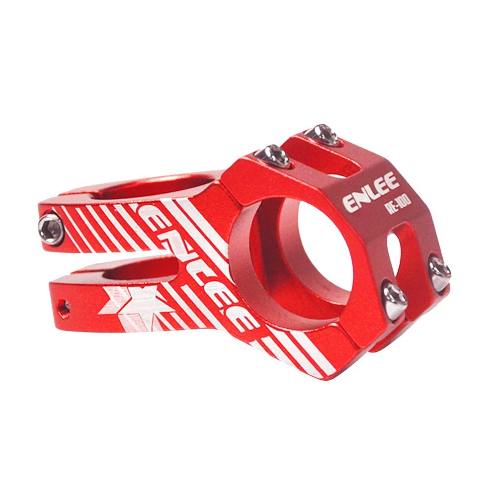 Bicycle Short Hollow Downhill Stem 31.8mm Bicycle Stem MTB Mountain Bike Stem Bicycle Parts Cycling Handlebar Short Hollow Downhill Stem (Red)