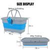 DYK&NX Collapsible Fishing Bucket, Foldable Fish Bucket, Rechargeable Air Pump, Live Fish and Bait Container Outdoor Camping Fishing Bag and Fish Protection Bucket view 2