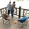 KKNH Folding Chair Round Folding Chair Compact Folding Camping Chair Portable Chair Suitable for Camping,Barbecue,Hiking,Beach,Picnic Outdoor Patio Lawn Picnic view 2