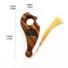 DEHUA Digital Tasbih Finger Counter, Muslim Islamic Rotating Digital Tasbeeh Prayer Beads Tally Counter (Relaxing-Orange) view 3