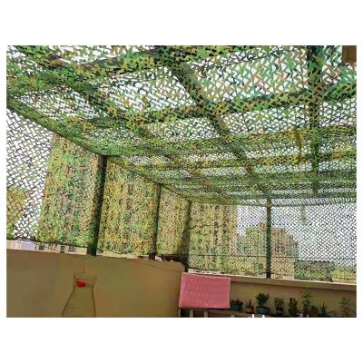 GERYUXA Camouflage Netting Camo Net Camo Netting, Camouflage Net Blinds Great for Sunshade Camping Shooting HuntingArmy Military Hunting Forest Camo Net Army Ca(Size:2x8m(6.5k26ft),Color:Green)